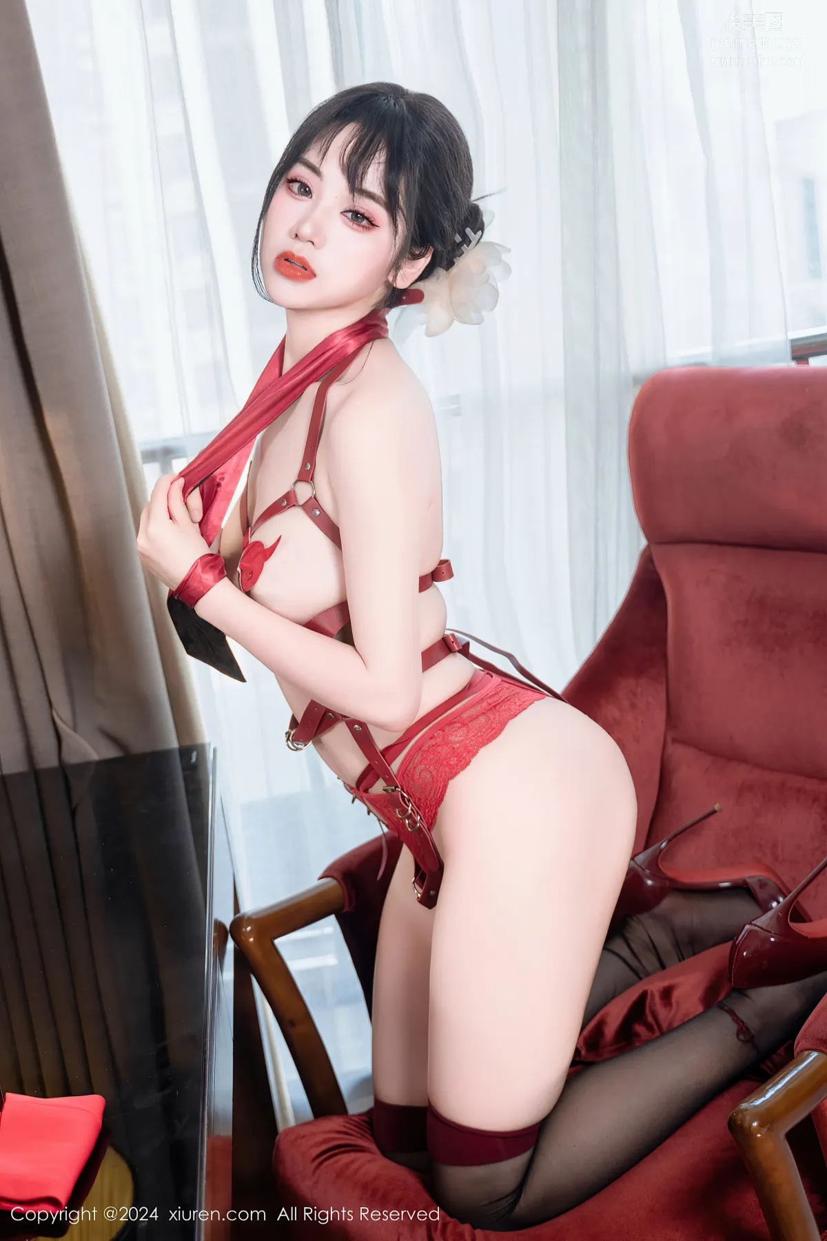 [Xiuren秀人網]2024.04.09 NO.8360 汐汐愛吃草莓 31