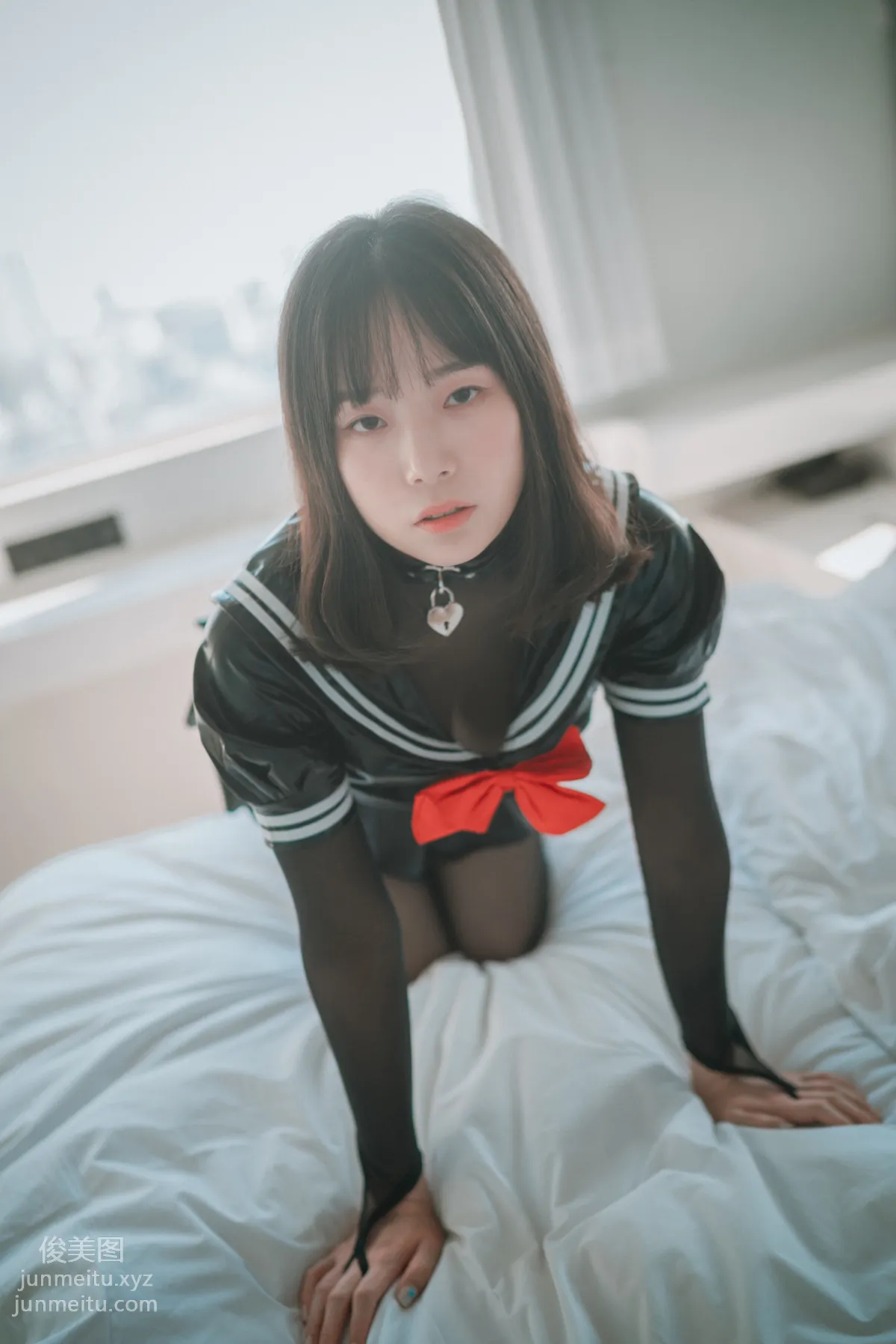 060.[DJAWA] Pia - Leather Black Schoolgirl[103P] 74