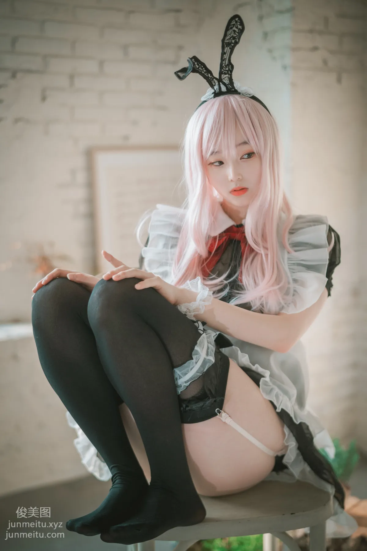 135.[DJAWA] BamBi - Sheer Bunny Maid[51P] 2