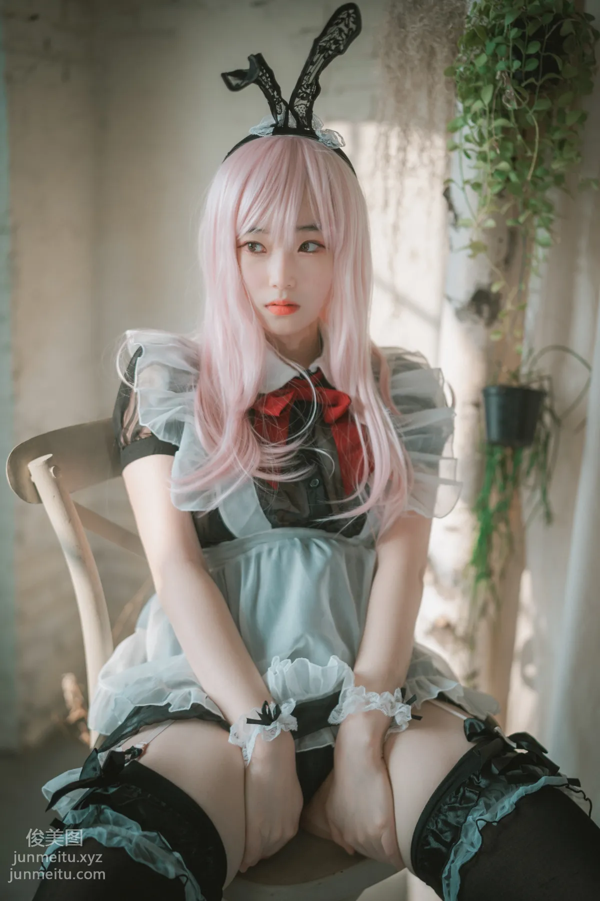 135.[DJAWA] BamBi - Sheer Bunny Maid[51P] 3