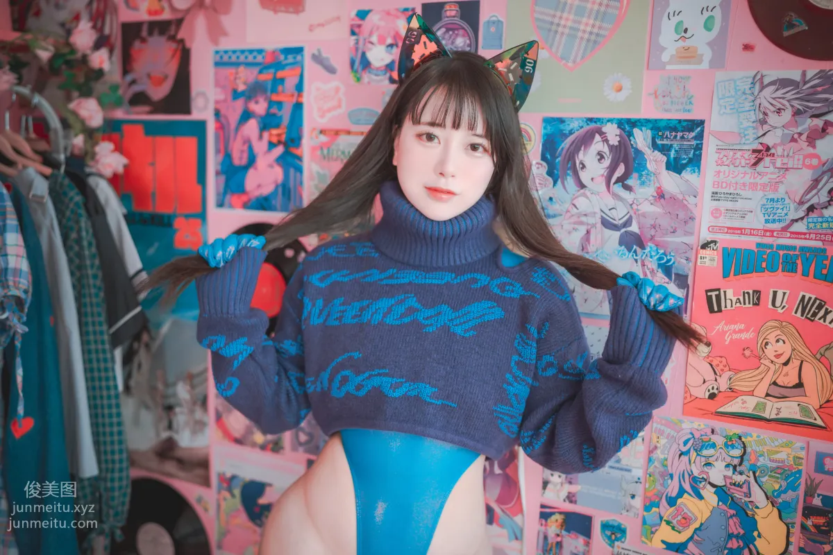 313.DJAWA Photo - ZziZzi (모찌) - Cyber Cat in Mystique Blue[117P] 5