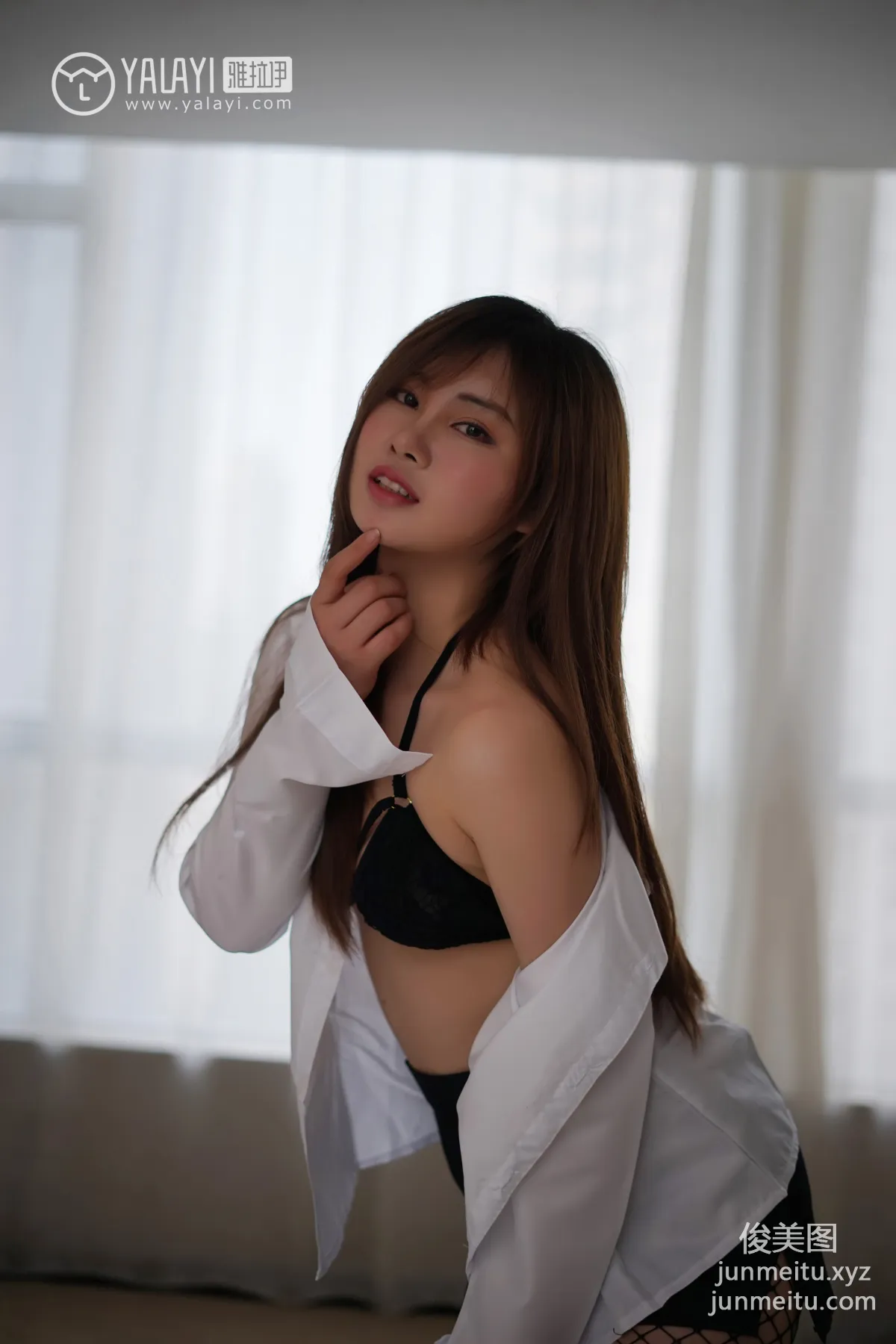 [YALAYI] No.002 Nini's Black Stockings Temptation Ai Nini [37P] photo 4