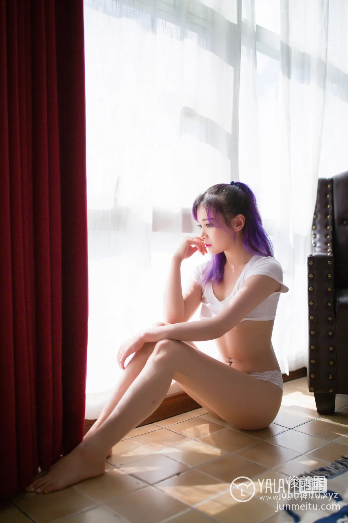 [YALAYI雅拉伊] No.069 夢露 牽着貓的妹子 [43P] 10