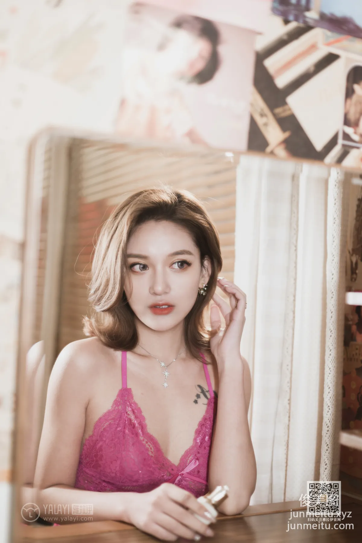 [YALAYI] 2020.03.19 Y578 Liu Ziyang 《Pink Rose》 [40+1P] photo 31