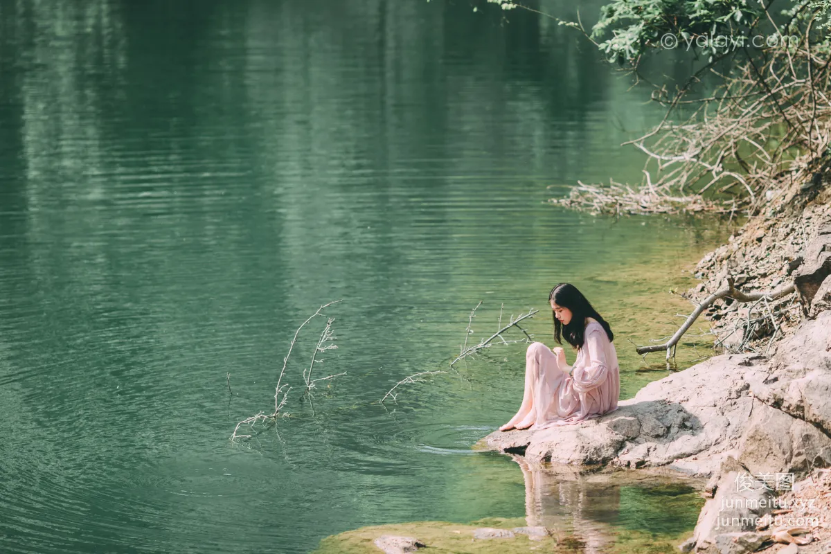 [YALAYI] 2020.06.22 Y664 He Feng, Ripples photo 46