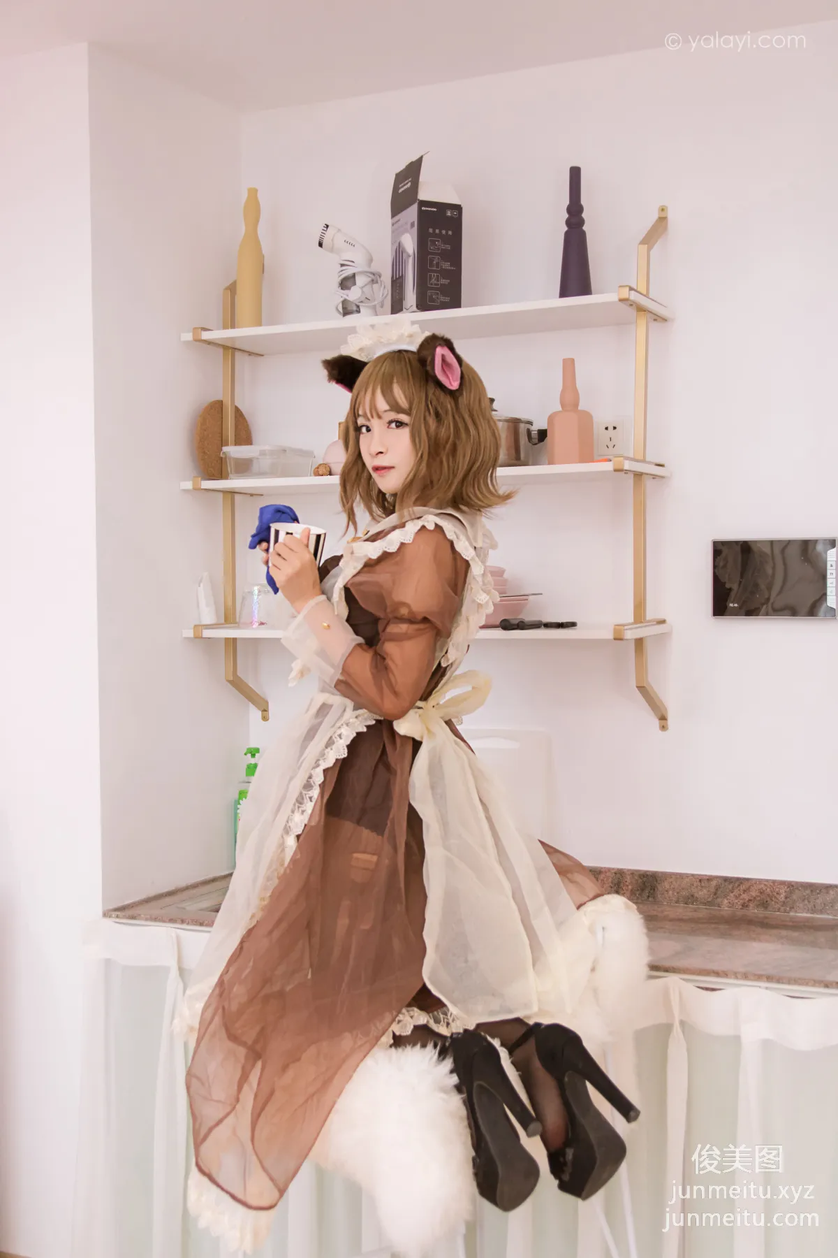[YALAYI] 2020.10.26 NO.718 Ai Li《Beast-Ear Cook》 photo 25