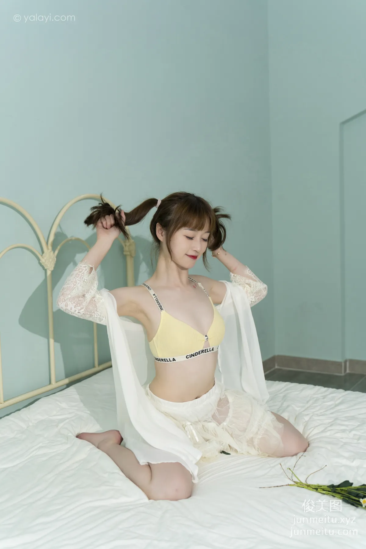 [YALAYI] 2021.09.29 NO.849 Floral Dress Jing Jing photo 28