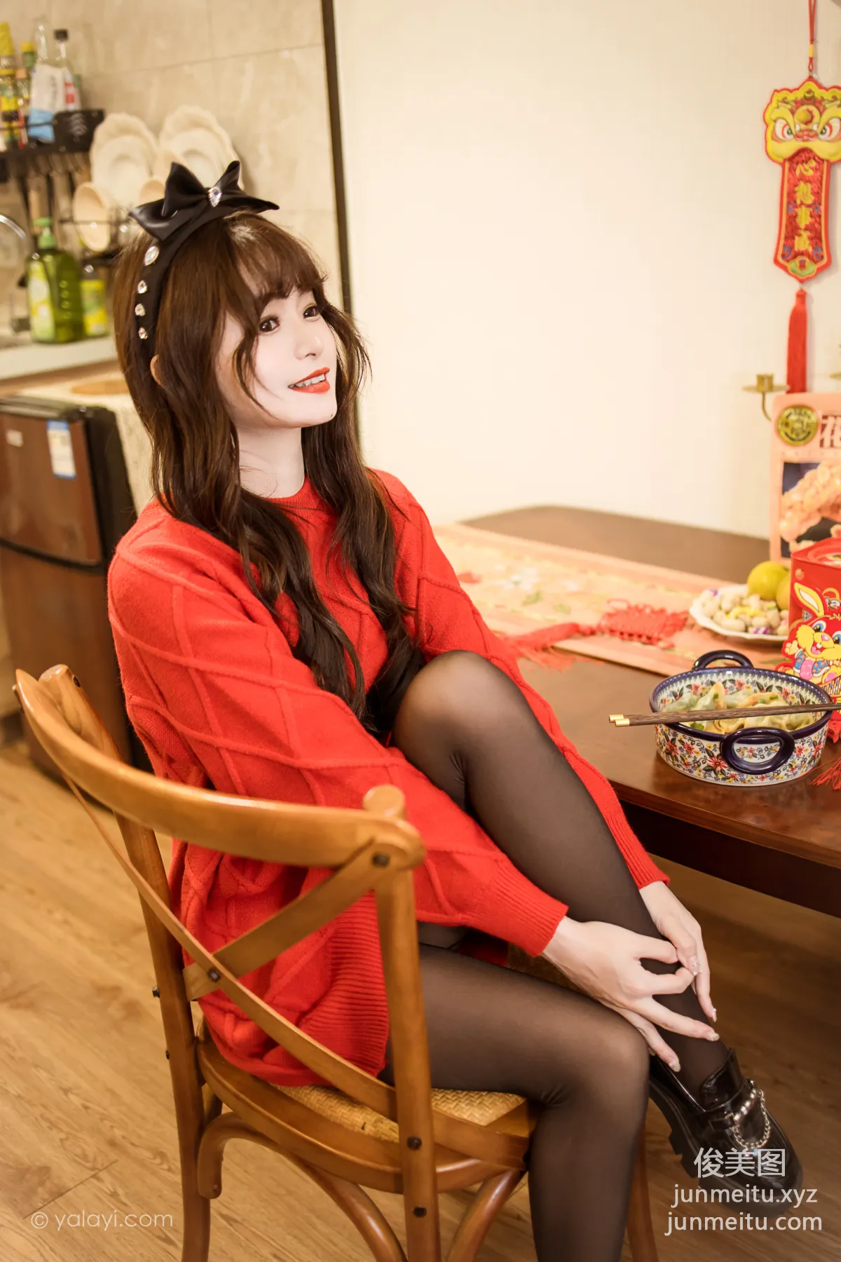 [YALAYI雅拉伊] 2023.01.19 NO.1000 穿上你送的紅毛衣 小亭 47