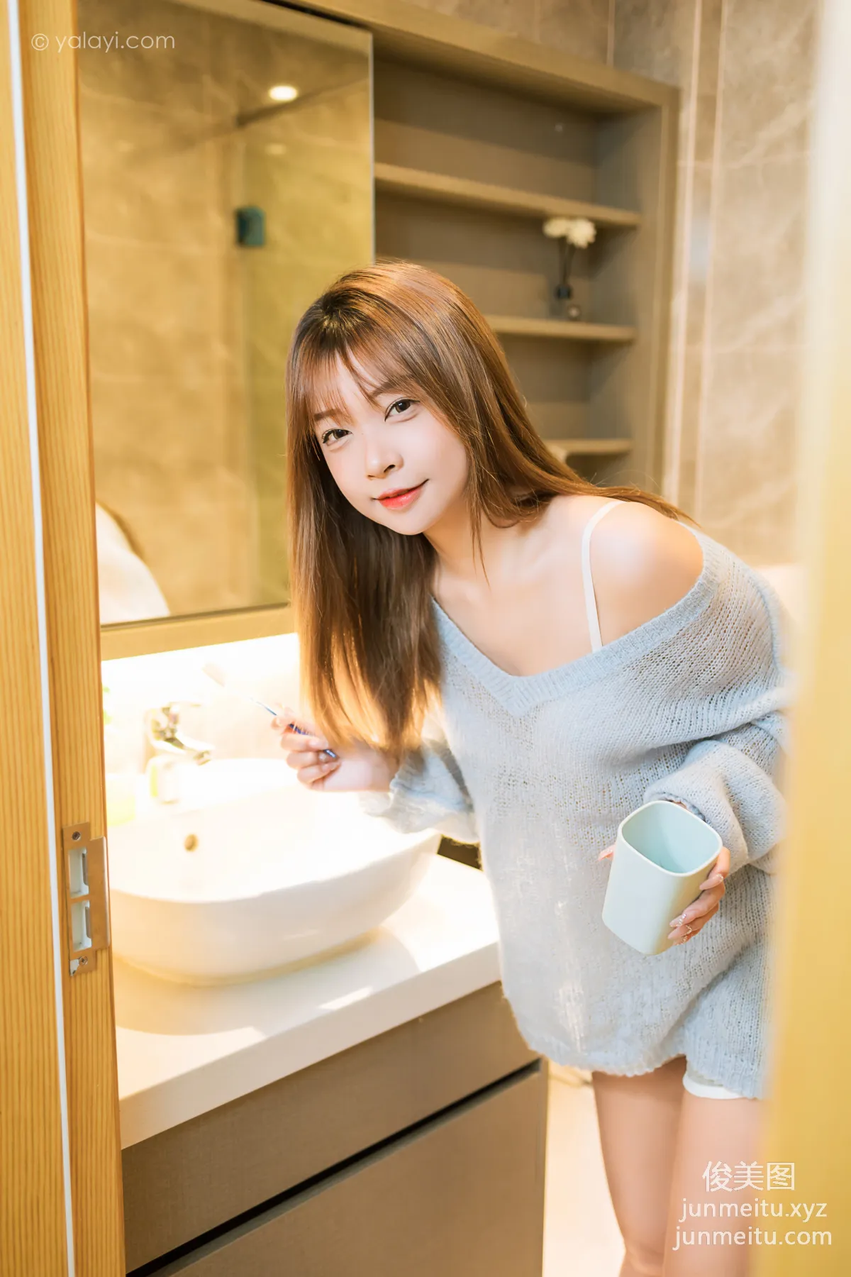 [YALAYI] 2023.01.30 NO.1001 Girlfriend at Home A He photo 40