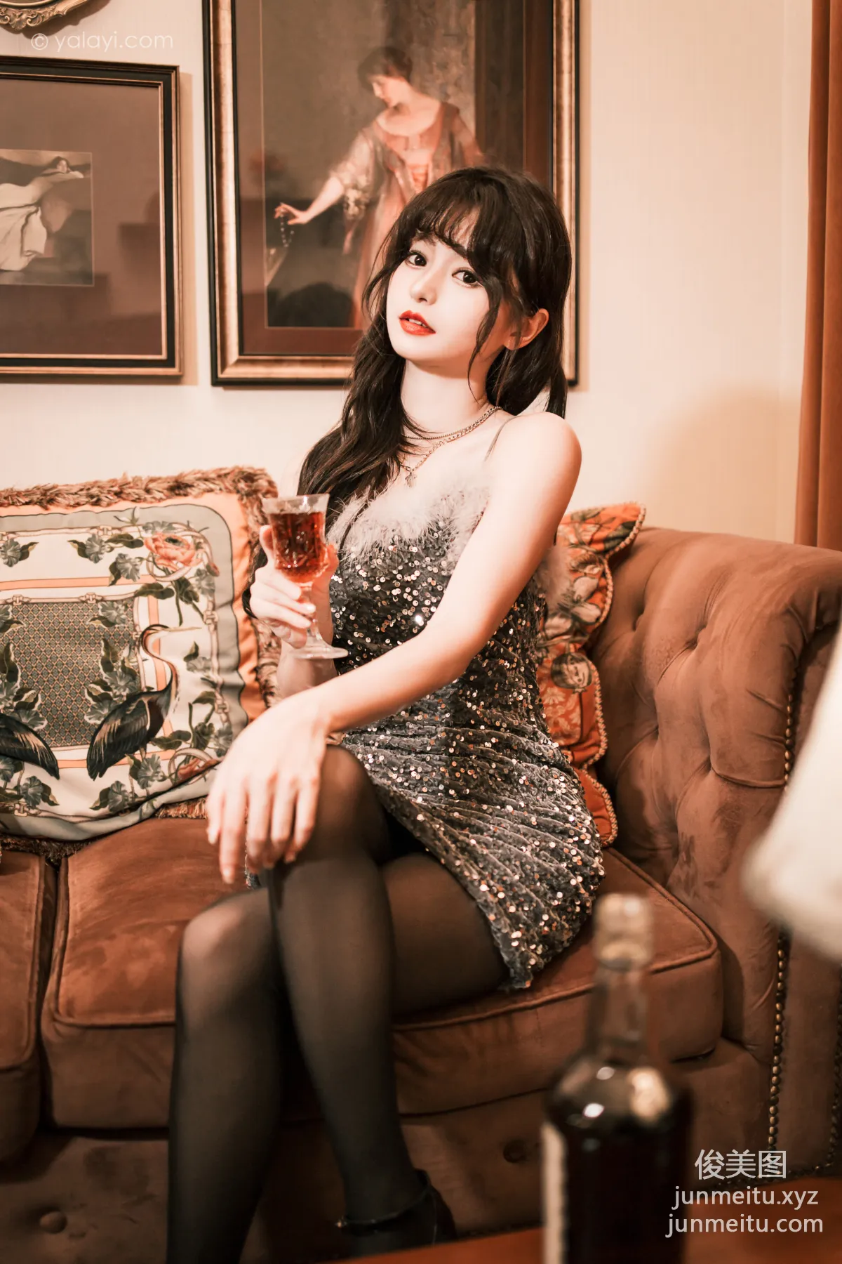 [YALAYI] 2023.05.02 NO.1023 Elegant Little Black Dress Xiao Ting photo 6