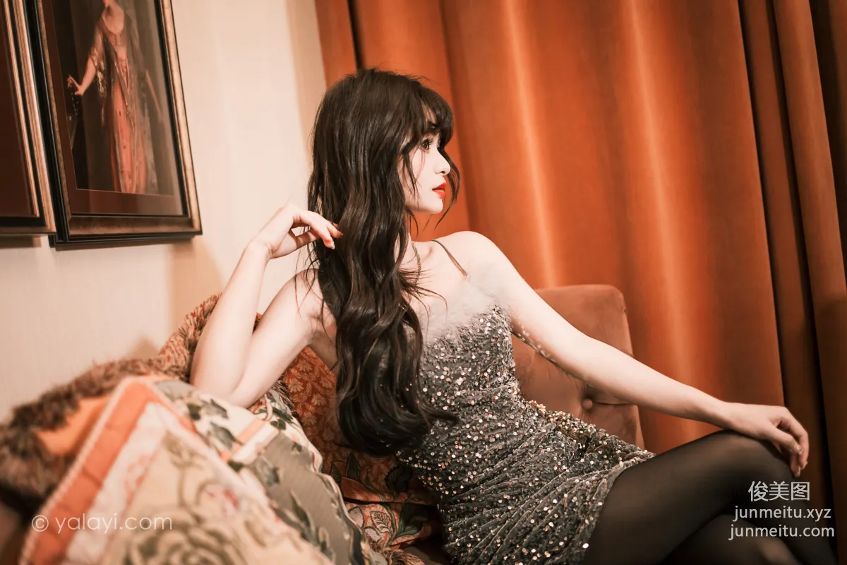 [YALAYI] 2023.05.02 NO.1023 Elegant Little Black Dress Xiao Ting photo 9