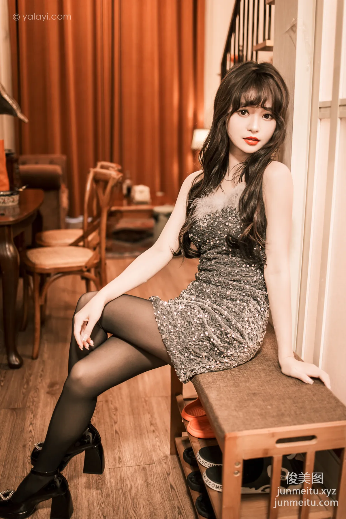 [YALAYI] 2023.05.02 NO.1023 Elegant Little Black Dress Xiao Ting photo 31