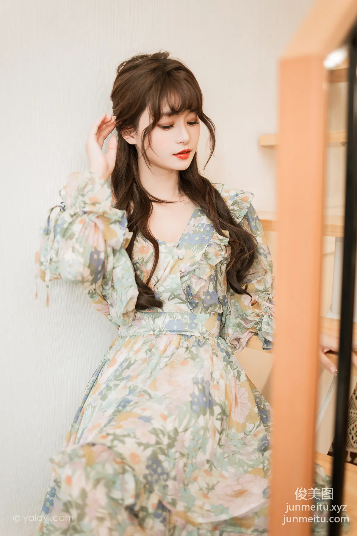 [YALAYI雅拉伊]2023.03.20 NO.1016 碎花裙少女 小亭 14