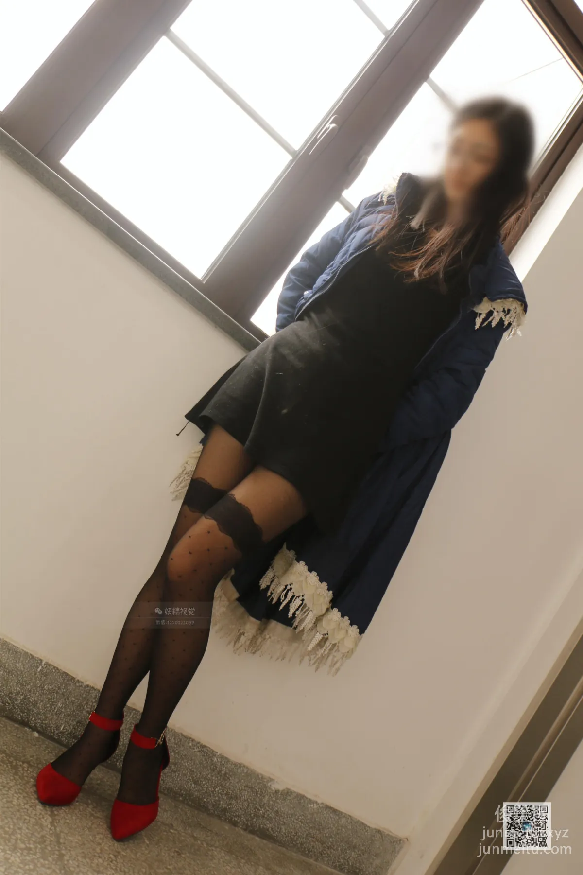 Yaojing Vision NO.021 Tian Tian Classroom Patchwork Black Stockings (Part 2) [75P] photo 66