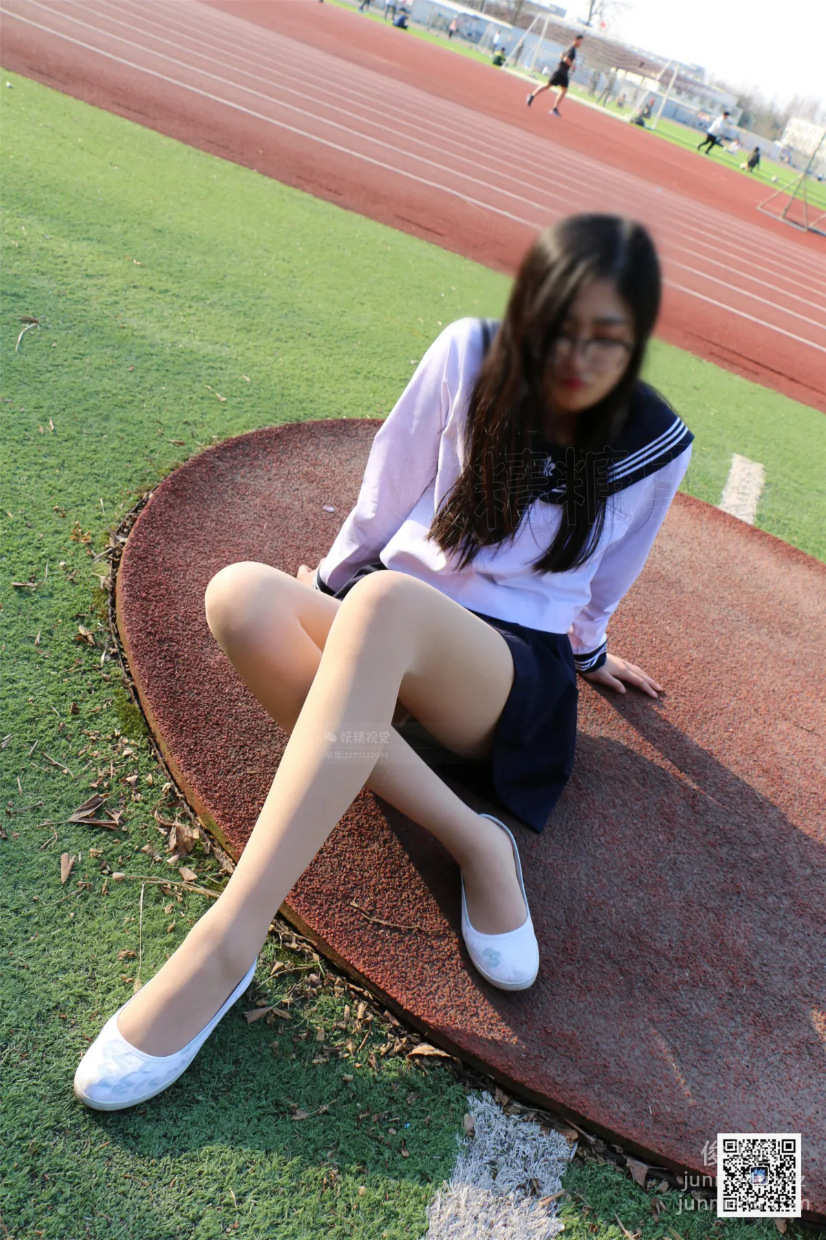 Yaojing Vision NO.076 Tian Tian, Sports Field, Reinforced Toe Sheer Stockings [55P] photo 3