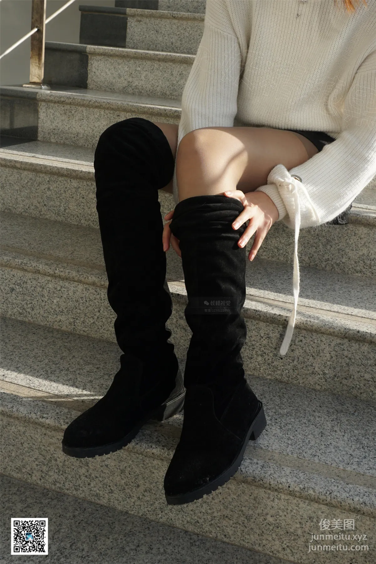 Yaojing Vision NO.104 Su Su, Long Boots & High Heels, Two-Tone Stockings. [73P] photo 34