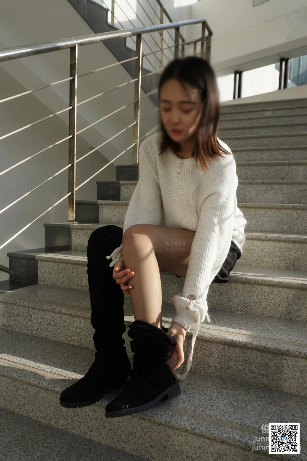Yaojing Vision NO.104 Su Su, Long Boots & High Heels, Two-Tone Stockings. [73P] photo 54