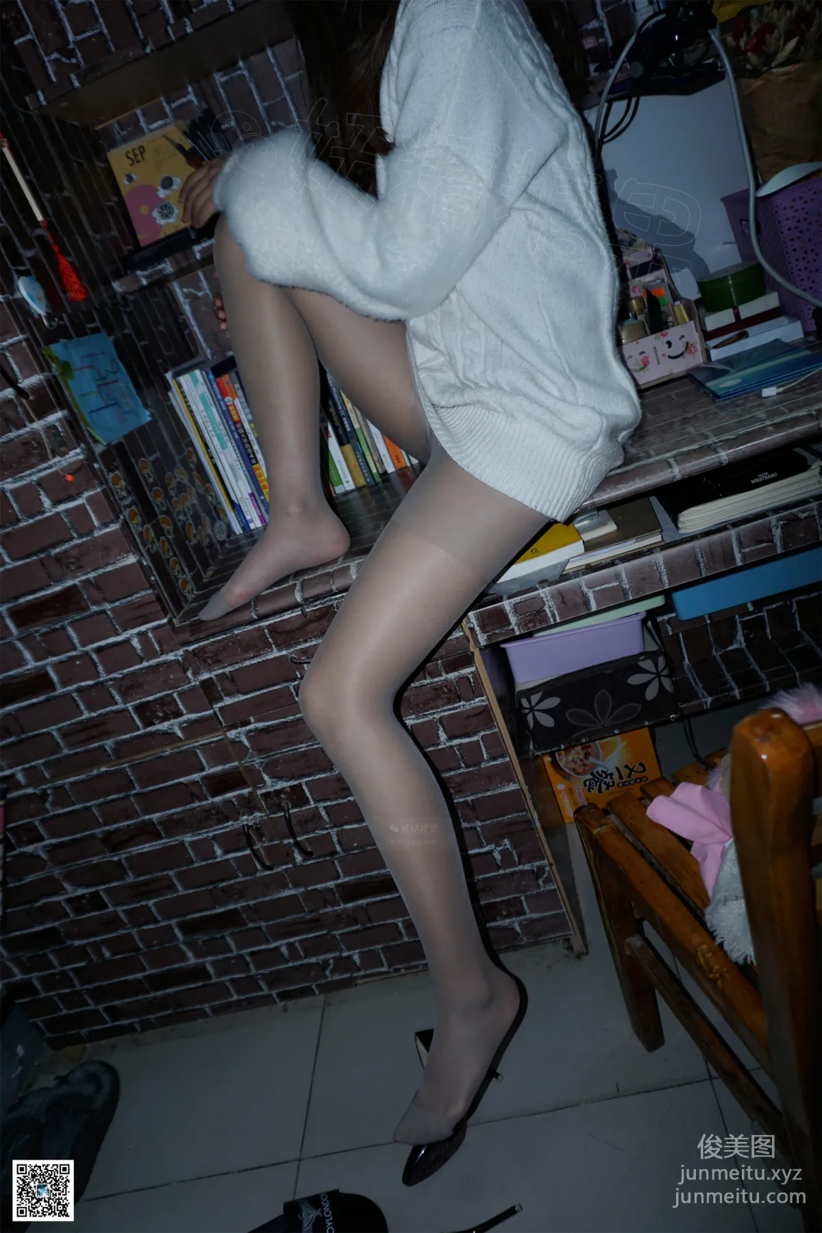 Yaojing Vision NO.124 Xiao Cha, Junior Girl's Two Pairs of Stockings [65P] photo 43