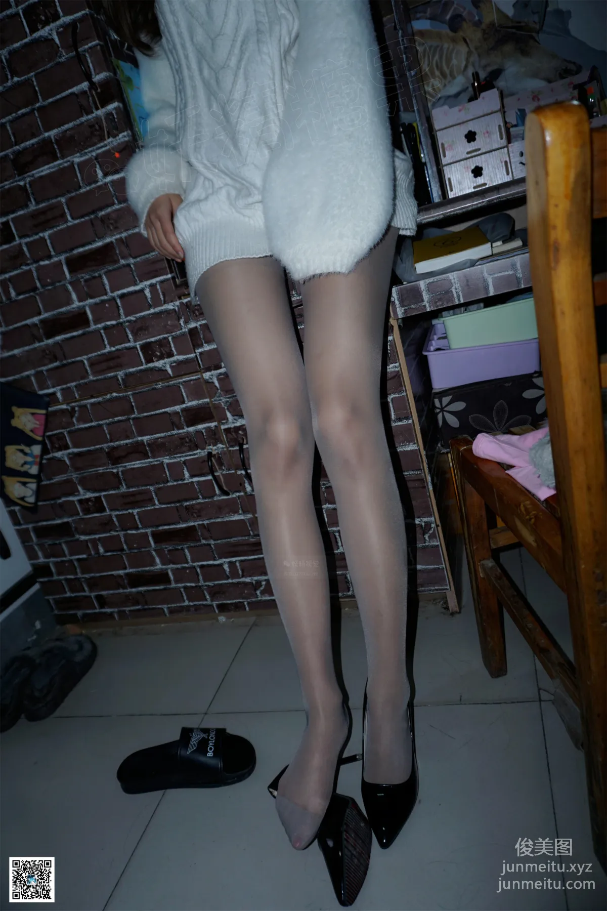 Yaojing Vision NO.124 Xiao Cha, Junior Girl's Two Pairs of Stockings [65P] photo 45