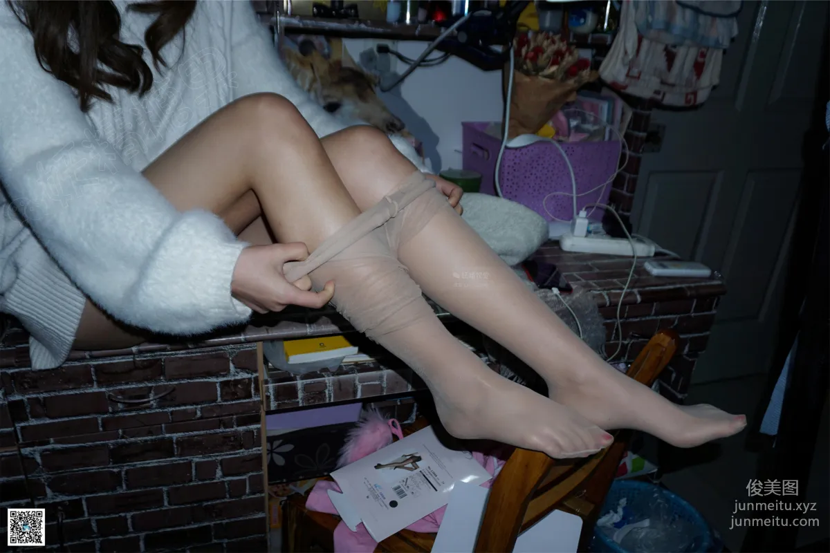 Yaojing Vision NO.124 Xiao Cha, Junior Girl's Two Pairs of Stockings [65P] photo 58