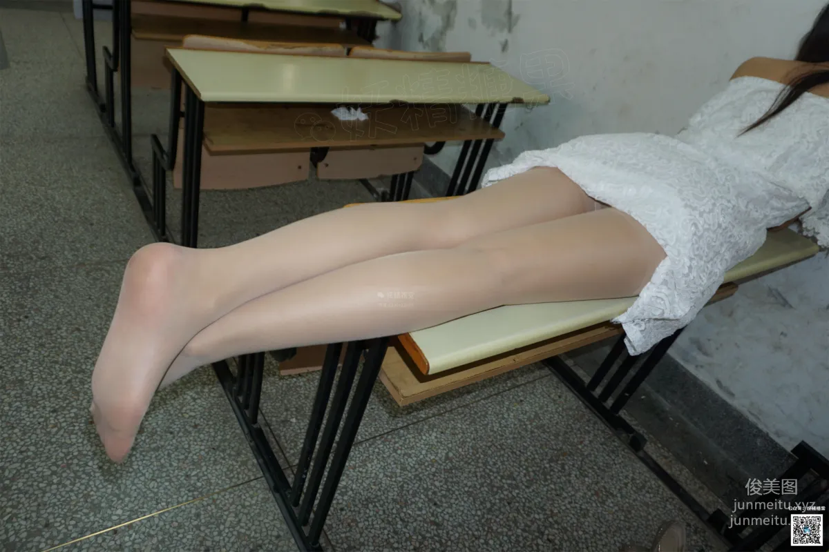 Yaojing Vision NO.133 Xiao Cha Mansa White Dress, Princess Stockings [68P] photo 68