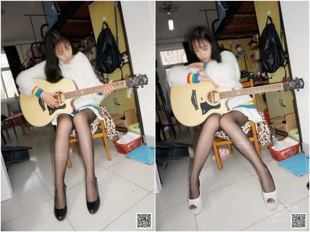 Yaojing Vision NO.230 Yao Yao Guitar and Black Stockings [39P] photo 12