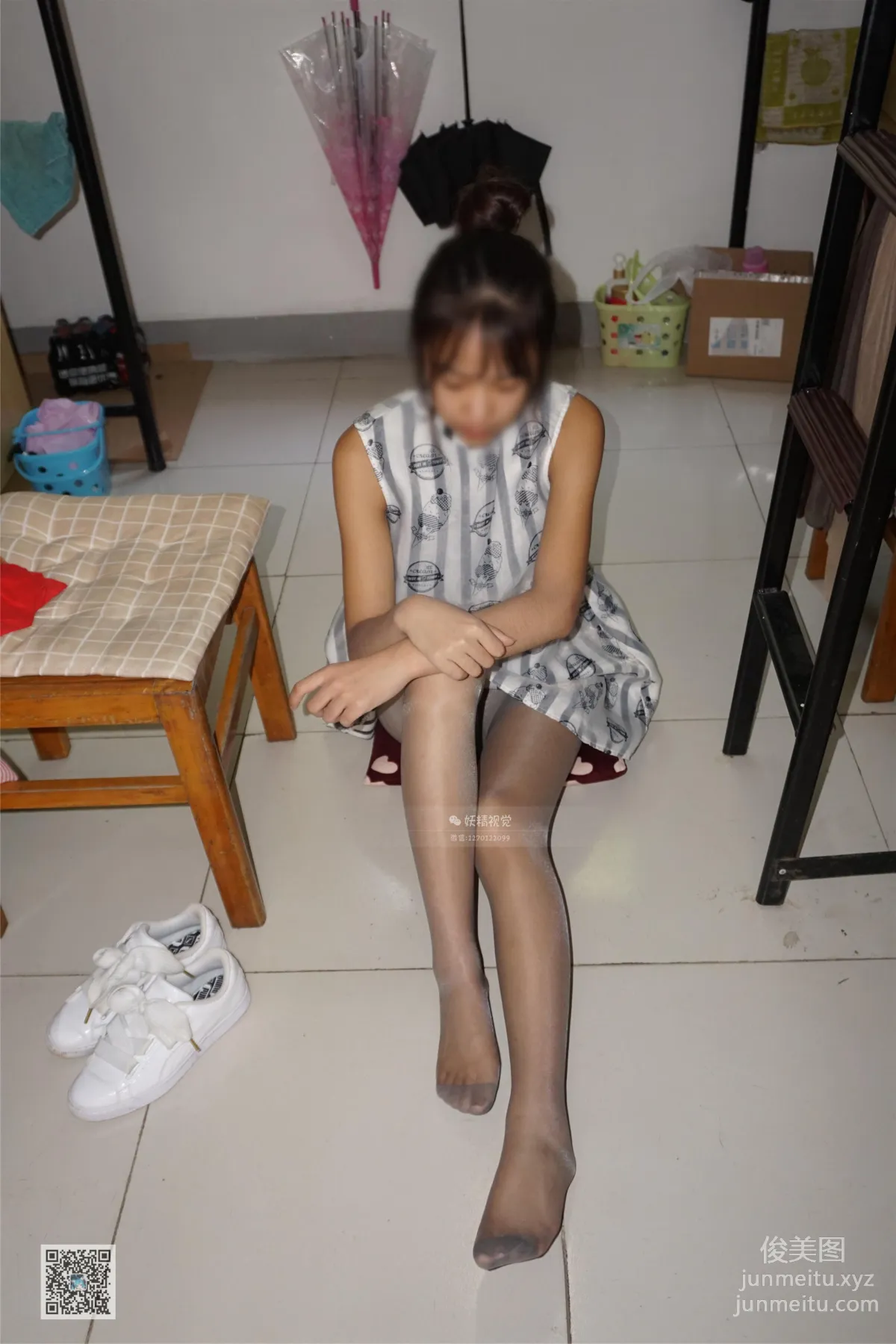 Yaojing Vision NO.231 Yao Yao Flesh-Colored Stockings Silver High Heels [65P] photo 14