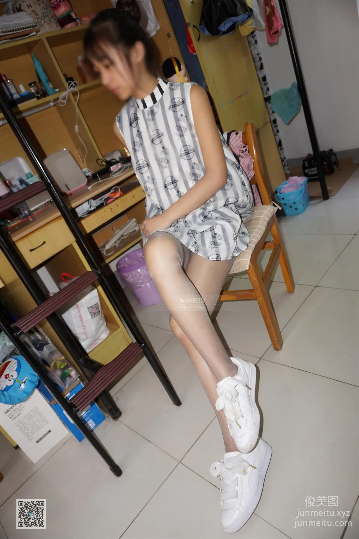 Yaojing Vision NO.231 Yao Yao Flesh-Colored Stockings Silver High Heels [65P] photo 44
