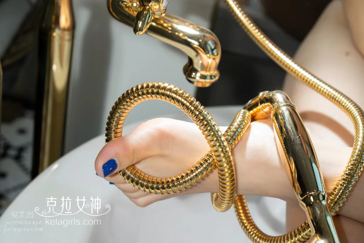 [Kelagirls] 2019.04.18, Golden Snake Coils Around Feet, Shu Tong photo 8