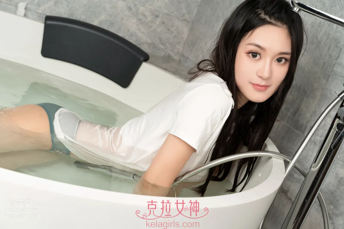 [Kelagirls] 2019.05.16, Soaked White T-Shirt, Tang Yi photo 14