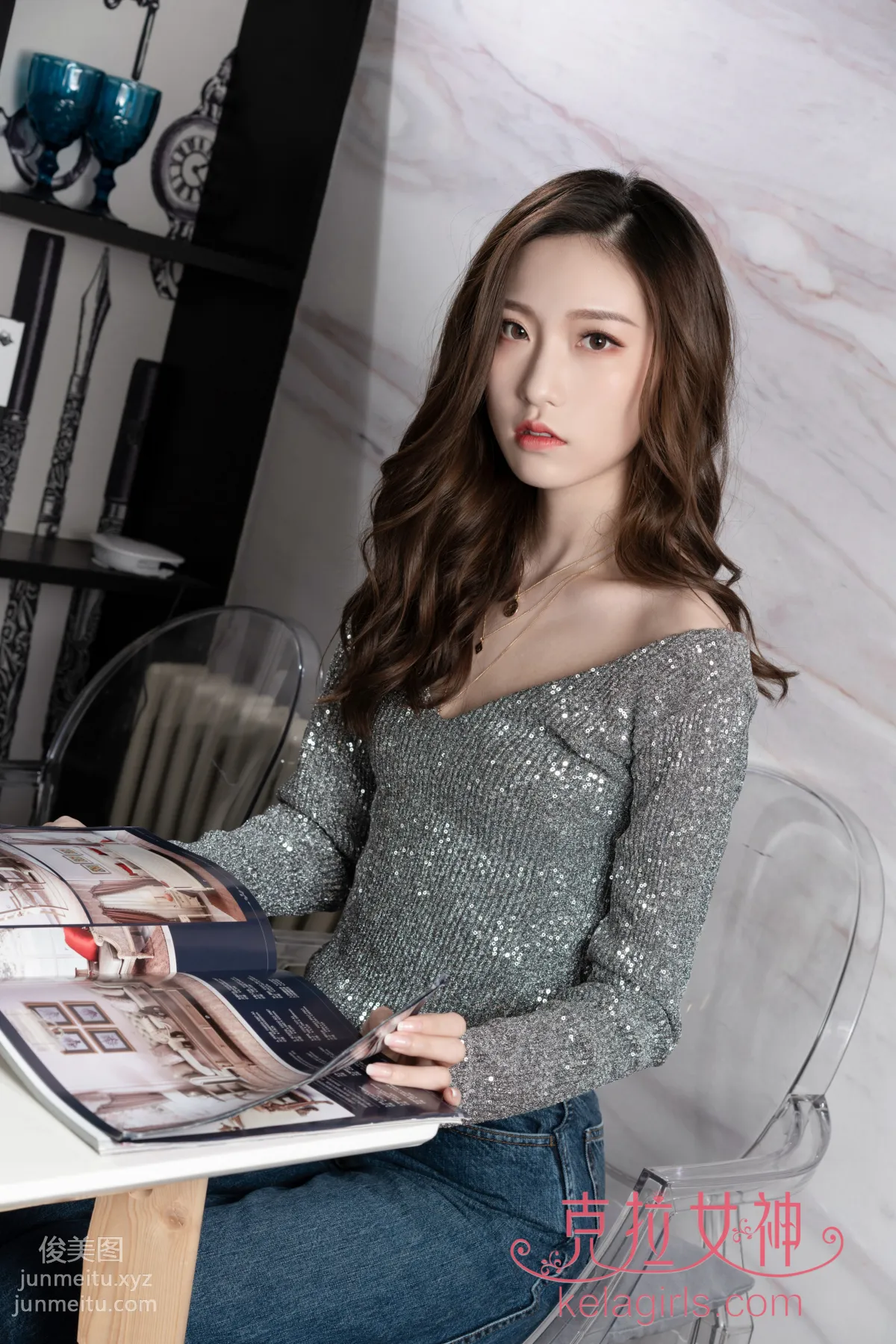 [Kelagirls] 2019.06.03, Silver Outfit and Small Curves, Kela Nvshen Qianqian photo 2