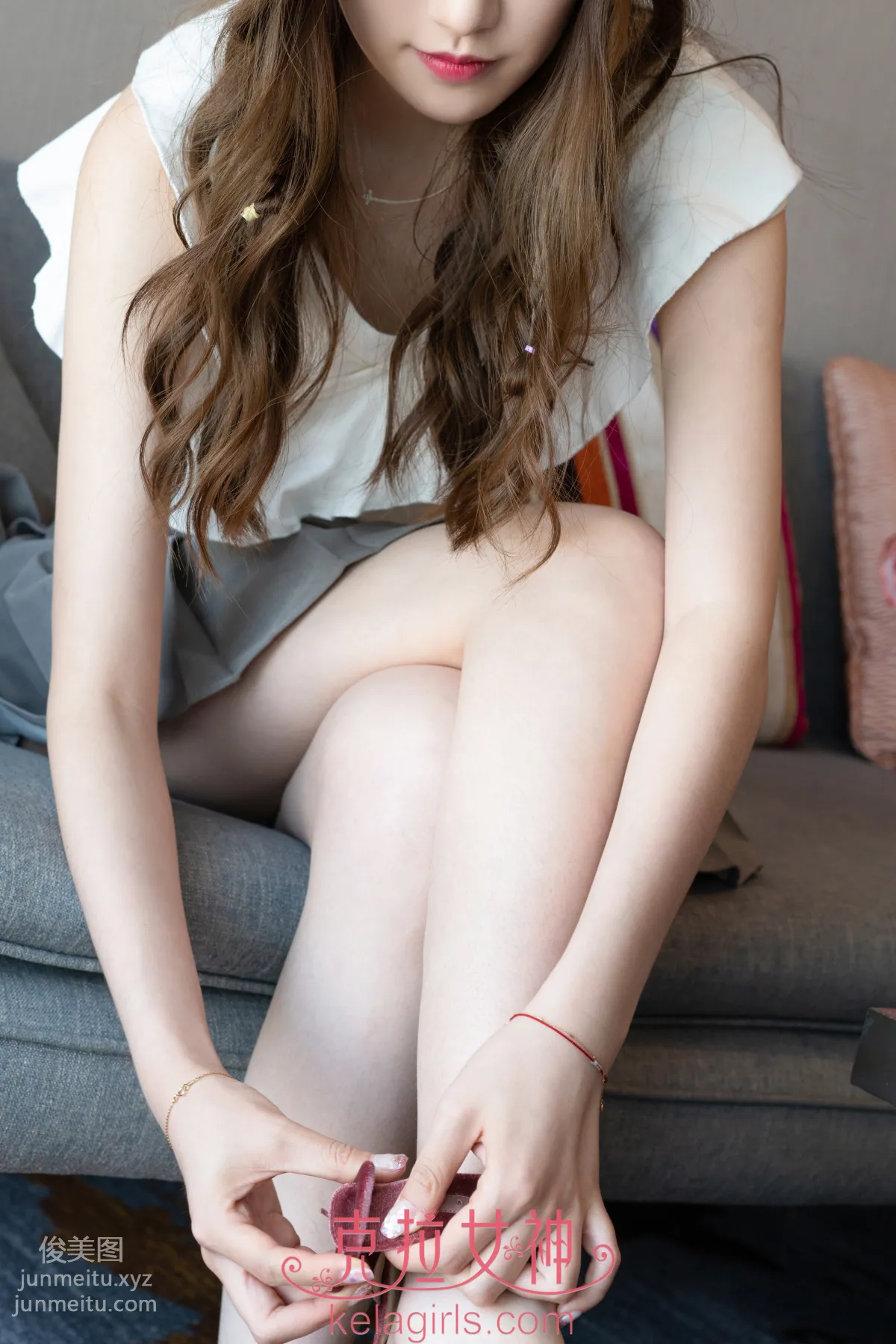 [KeLaGirls克拉女神] 2019.10.04《玉腿橫陳》芊芊 10