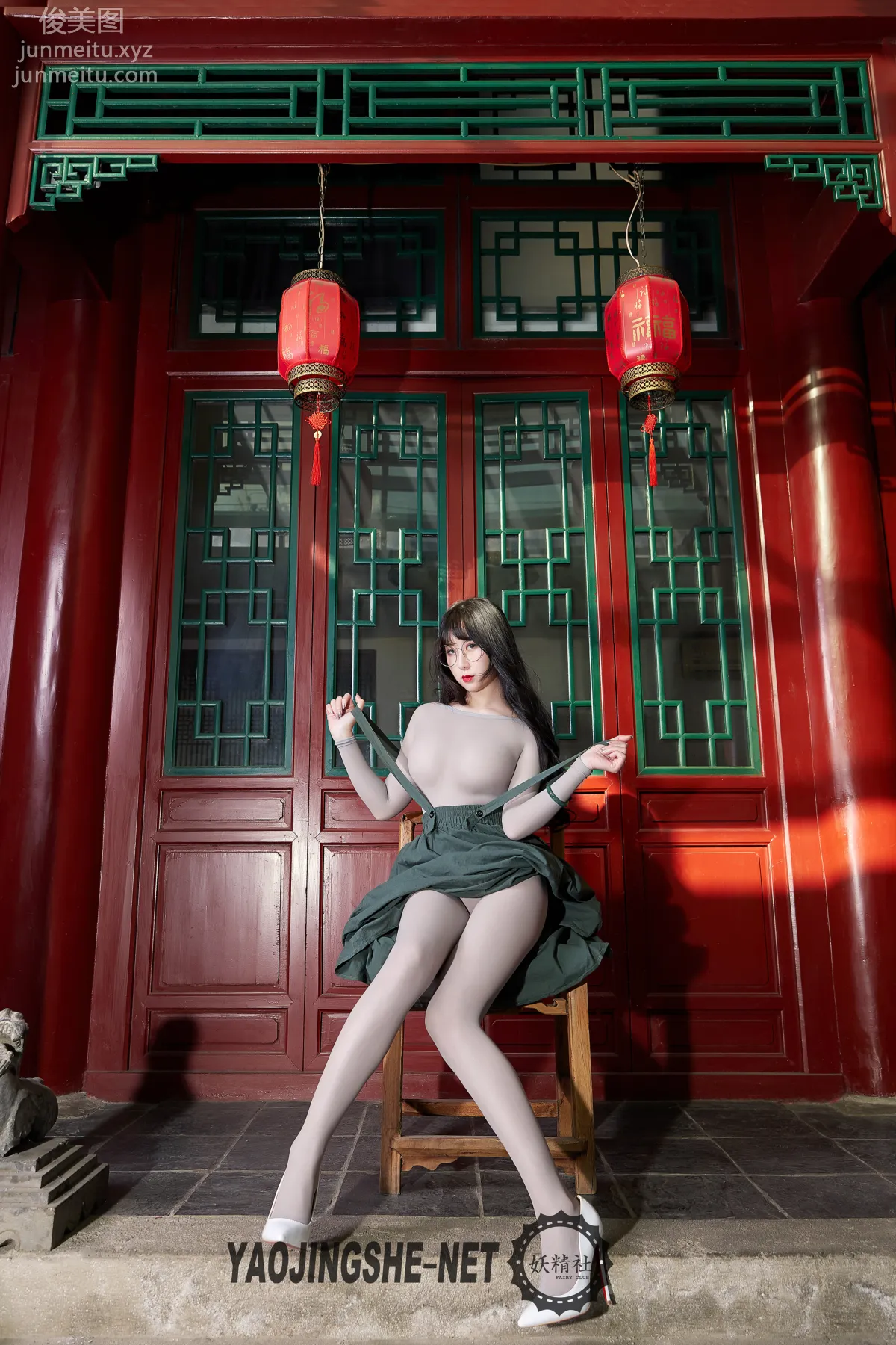 [Yaojingshe] 2019.10.07 V1905 Confined Under the Eaves, Jiao Yi, Premium No-Pantyhose V Series photo 4