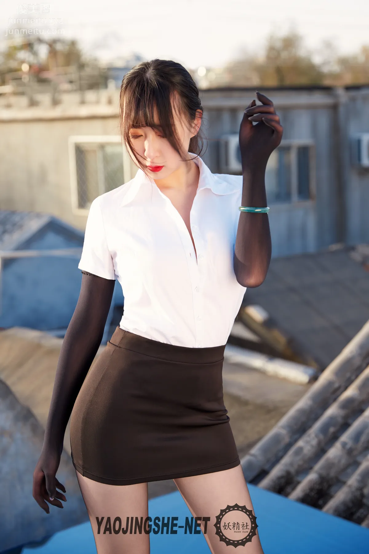 [Yaojingshe] 2019.10.07 V1905 Confined Under the Eaves, Jiao Yi, Premium No-Pantyhose V Series photo 44