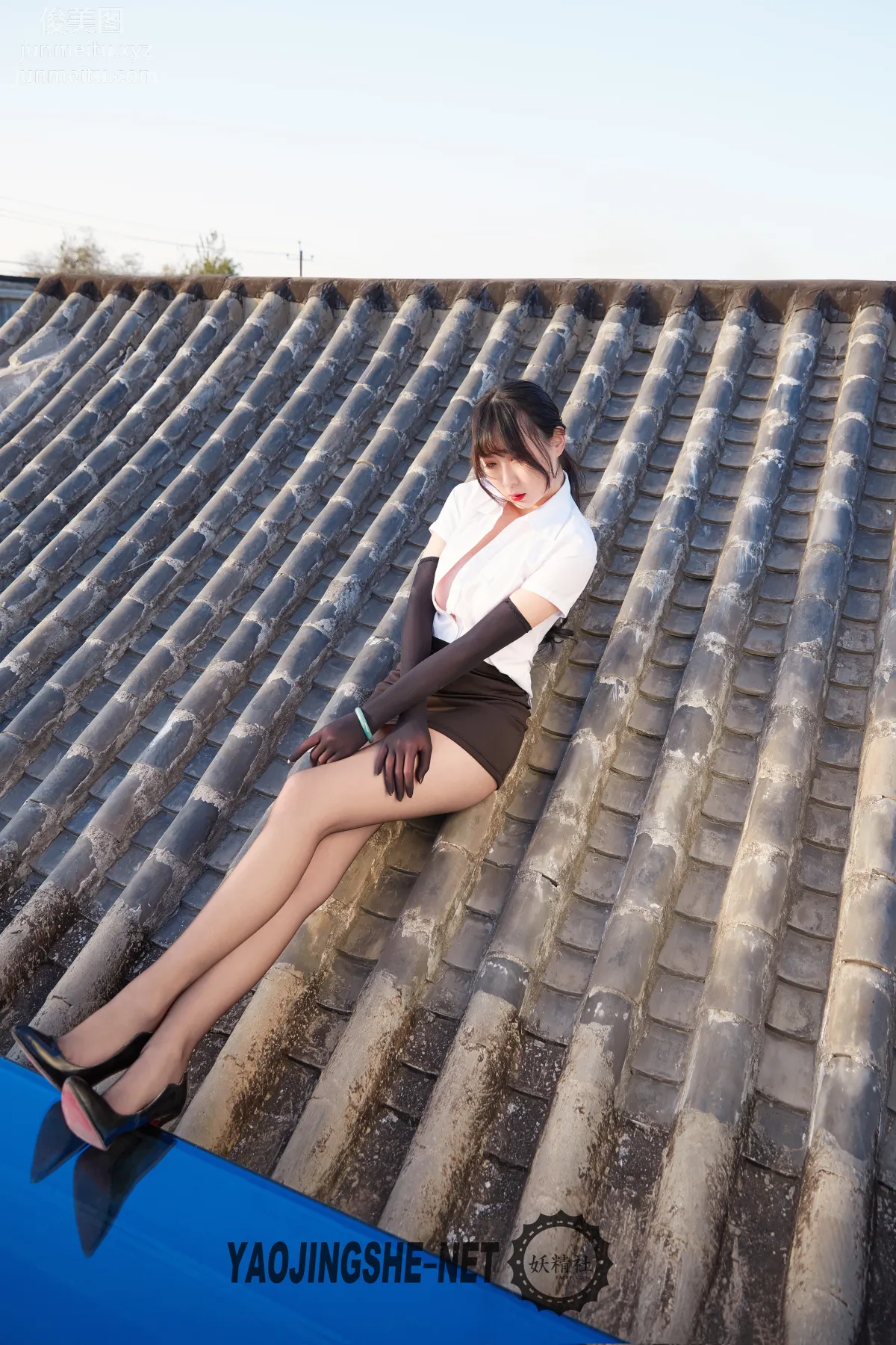 [Yaojingshe] 2019.10.07 V1905 Confined Under the Eaves, Jiao Yi, Premium No-Pantyhose V Series photo 48