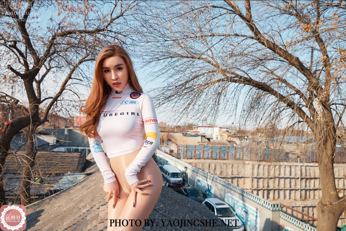 [FAIRY CLUB Yaojingshe] 2020.03.15 V2006 Long Legs on the Roof, Xuan Xuan, Premium No-Pantyhose V Series photo 49