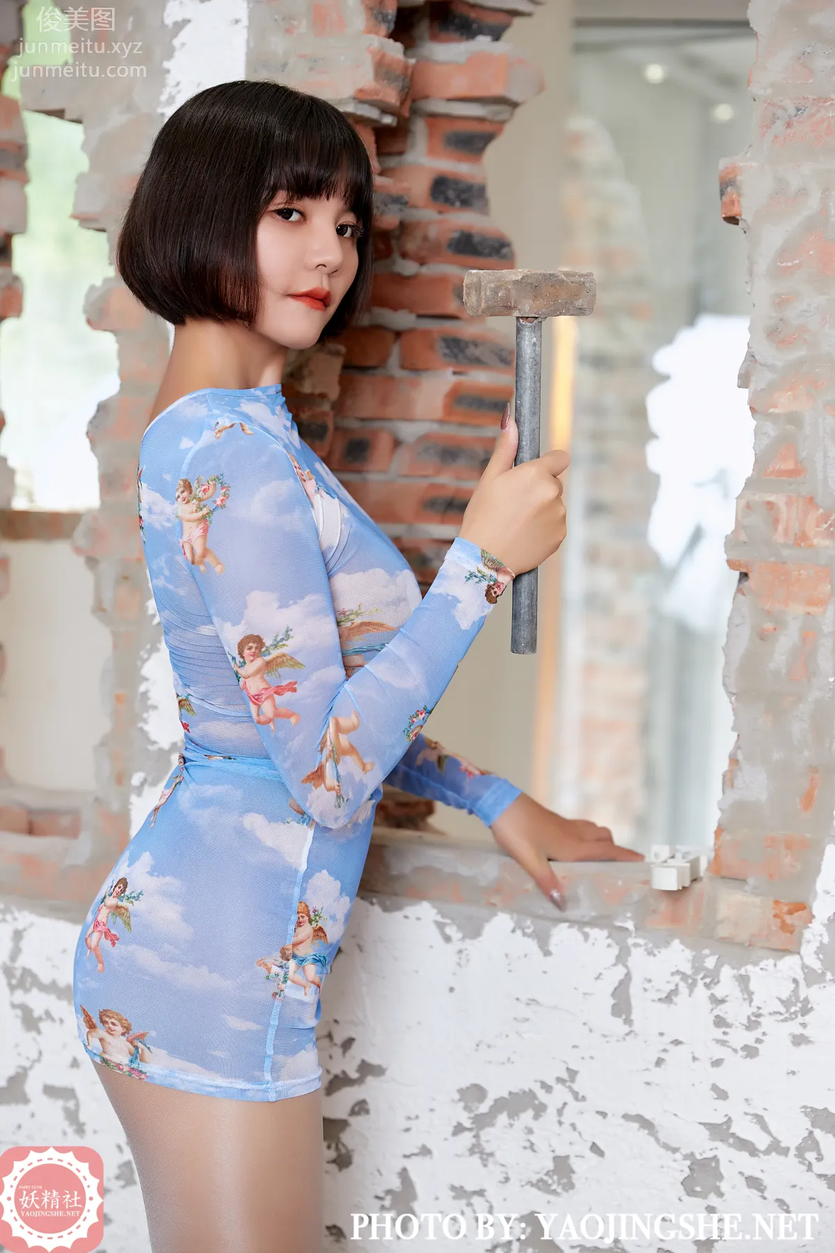 [FAIRY CLUB妖精社] 2020.10.22 T2035《裝修工》唐飛飛-極品無内絲T系列 34