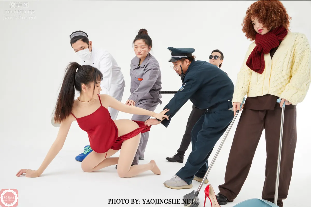 [FAIRY CLUB Yaojingshe] 2021.02.07 T2106 Silk Stockings Thief Part One, Miao Miao, Premium No-Pantyhose T Series photo 14