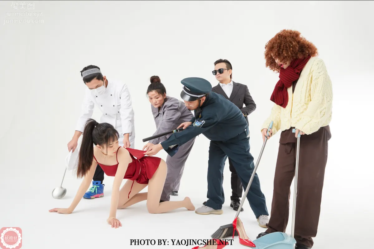 [FAIRY CLUB Yaojingshe] 2021.02.07 T2106 Silk Stockings Thief Part One, Miao Miao, Premium No-Pantyhose T Series photo 15