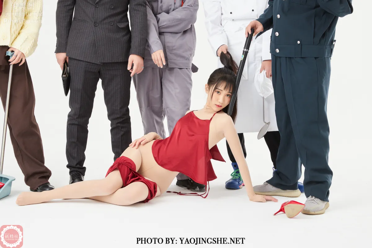 [FAIRY CLUB Yaojingshe] 2021.02.07 T2106 Silk Stockings Thief Part One, Miao Miao, Premium No-Pantyhose T Series photo 22