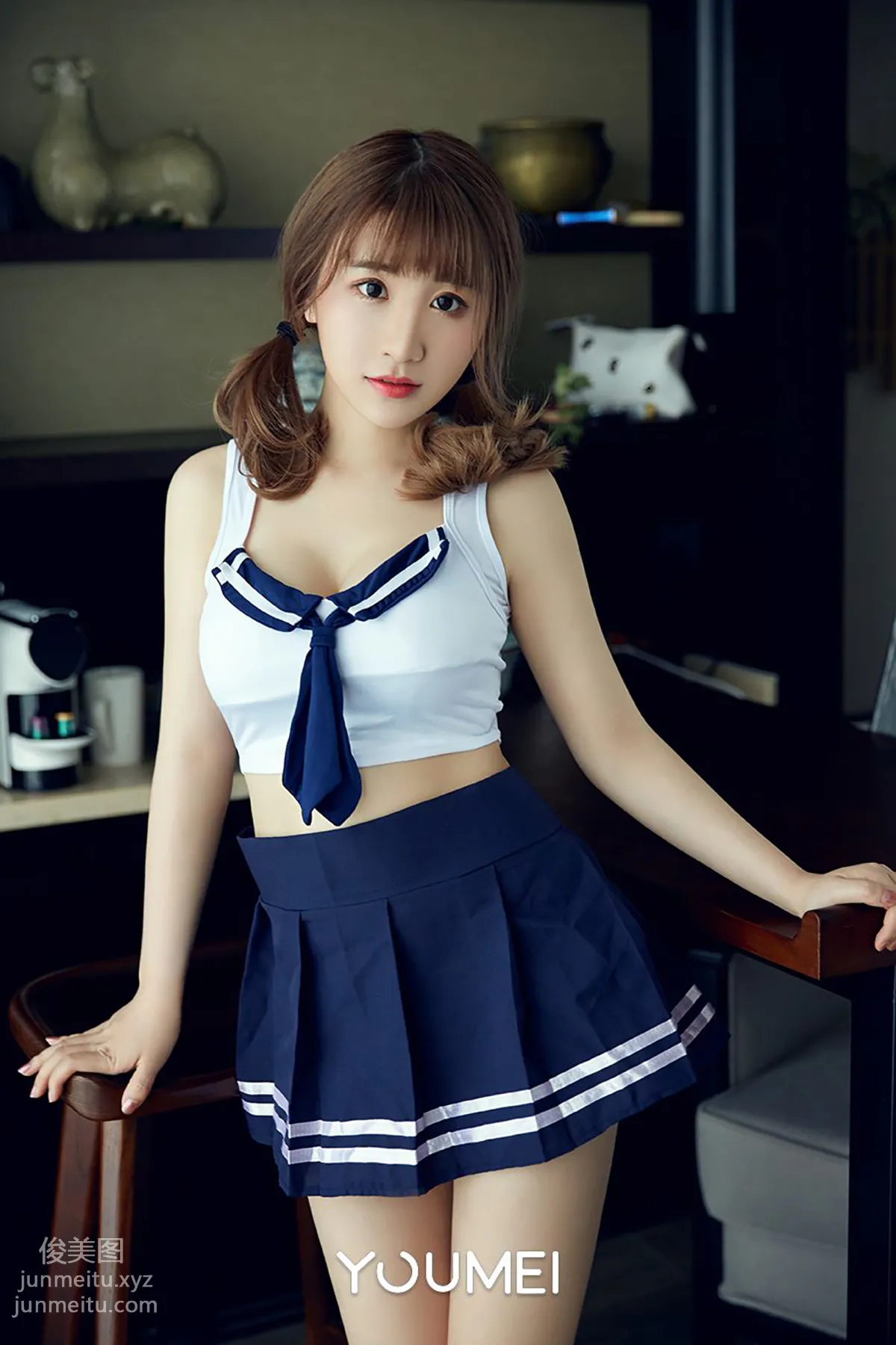 [YouMi] 2018.10.16 VOL.066 Schoolgirl First Awakening of Love Fei Yueying Cherry photo 3