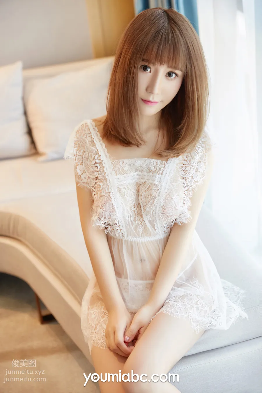 [YouMi尤蜜]2018.07.02 純白蕾絲 绯月櫻.Cherry[30P] 2