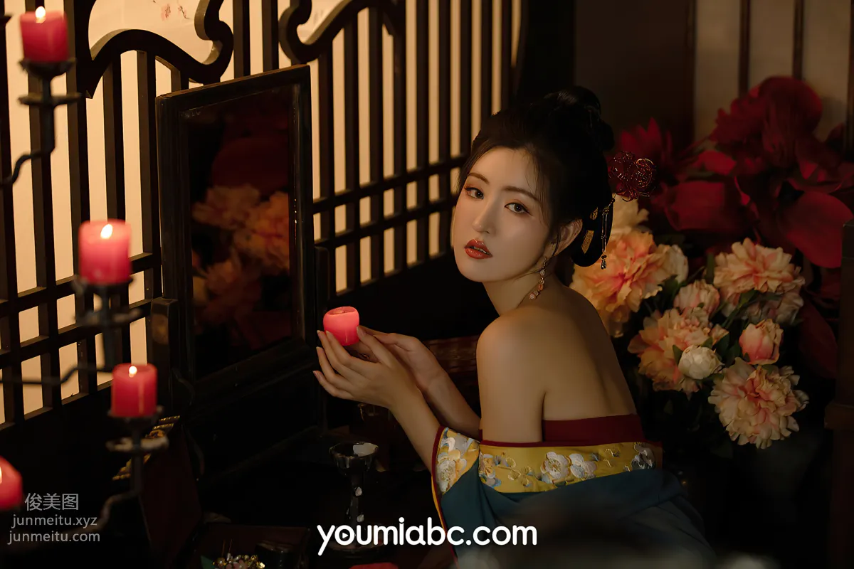 [YouMi] 2021.11.22 Night Talk by the West Window Candle Shen Mengyao [50P] photo 47