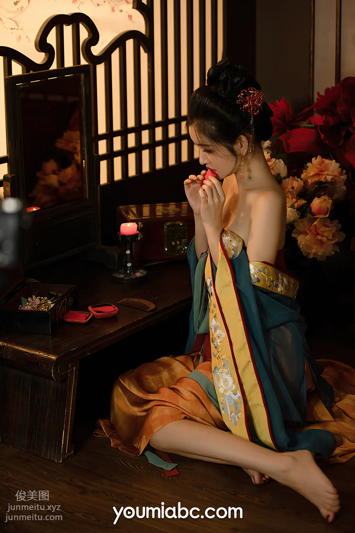 [YouMi] 2021.11.22 Night Talk by the West Window Candle Shen Mengyao [50P] photo 48