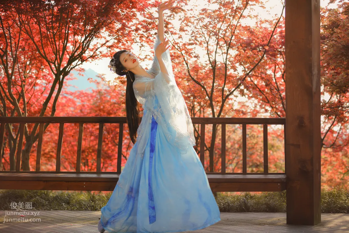 [YiTuYu] 2021.08.23 Autumn Maple Rustling, Ji Xiangxiang photo 15