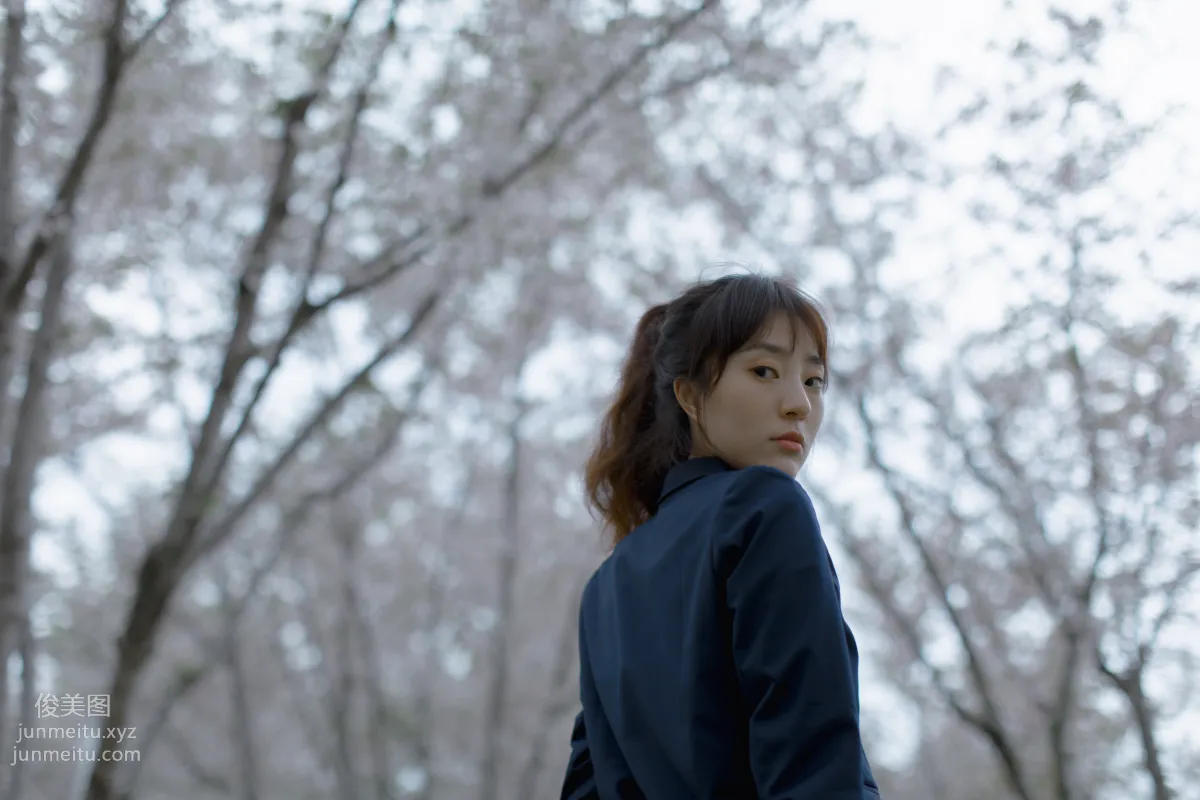 [YiTuYu] 2021.09.02 Cherry Blossoms Falling, Tang Xixi photo 8