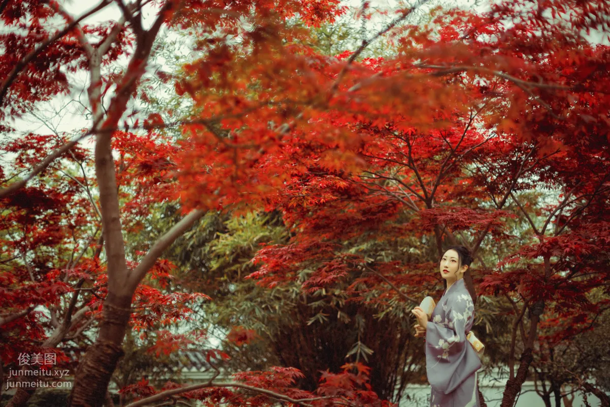 [YiTuYu] 2021.09.02 Deep in the Red Leaves, Mei Fannao photo 7