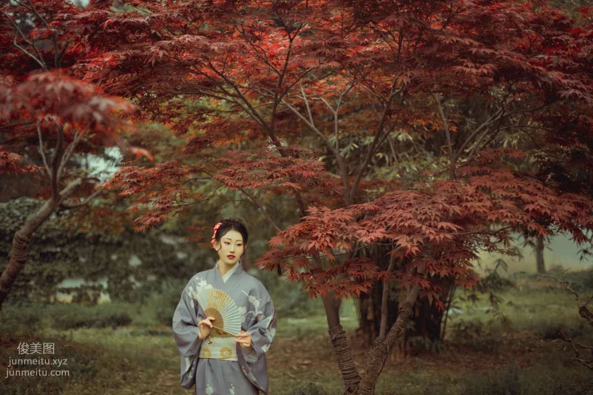 [YiTuYu] 2021.09.02 Deep in the Red Leaves, Mei Fannao photo 12