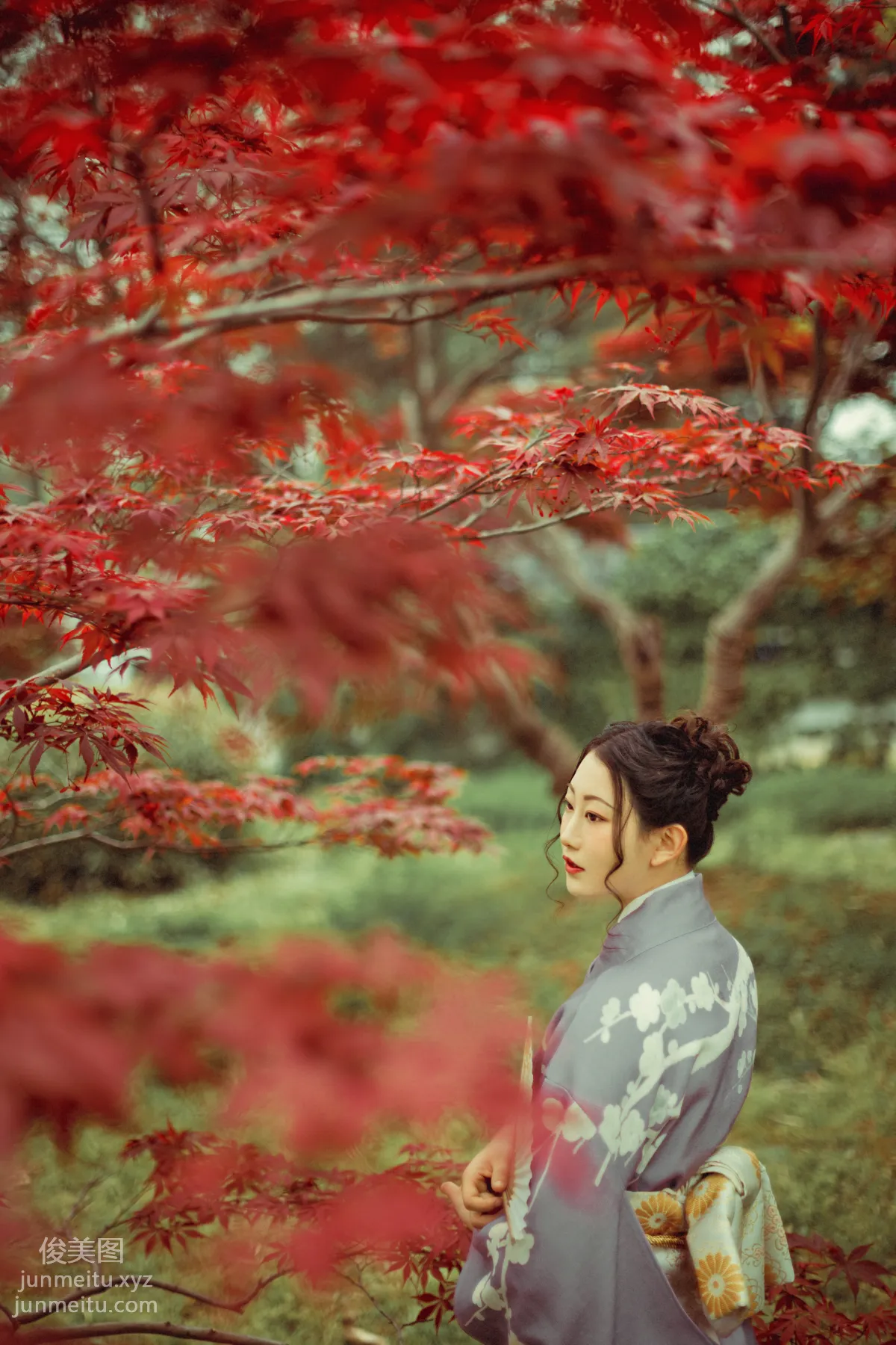 [YiTuYu] 2021.09.02 Deep in the Red Leaves, Mei Fannao photo 15