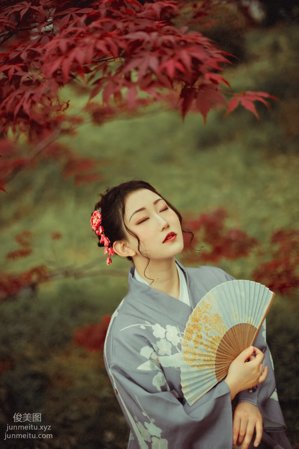 [YiTuYu] 2021.09.02 Deep in the Red Leaves, Mei Fannao photo 16